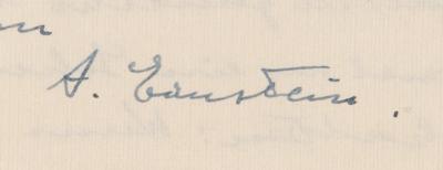 Lot #5047 Albert Einstein Autograph Letter Signed: "I still do not believe that God plays dice" - Image 4