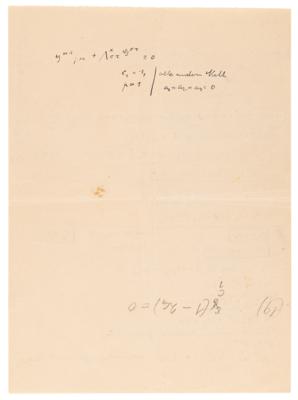 Lot #5046 Albert Einstein Autograph Letter Signed to His 'Calculator,' Walther Mayer, on Dirac and De Broglie Equations - Image 5