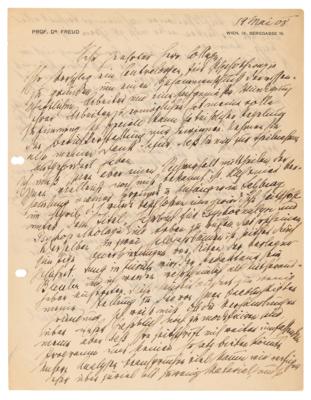 Lot #5051 Sigmund Freud Autograph Letter Signed on Forming the First Psychoanalytic Journal - Image 2