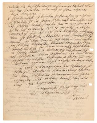 Lot #5051 Sigmund Freud Autograph Letter Signed on Forming the First Psychoanalytic Journal - Image 3