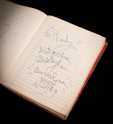 Lot #5081 Rock and Roll 1980s Autograph Book with Bob Dylan, The Clash, AC/DC, Ramones, and  (200+) More - Image 1