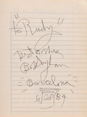 Lot #5081 Rock and Roll 1980s Autograph Book with Bob Dylan, The Clash, AC/DC, Ramones, and  (200+) More - Image 2