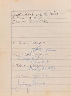 Lot #5081 Rock and Roll 1980s Autograph Book with Bob Dylan, The Clash, AC/DC, Ramones, and  (200+) More - Image 5