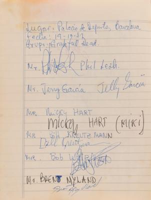 Lot #5081 Rock and Roll 1980s Autograph Book with Bob Dylan, The Clash, AC/DC, Ramones, and  (200+) More - Image 8