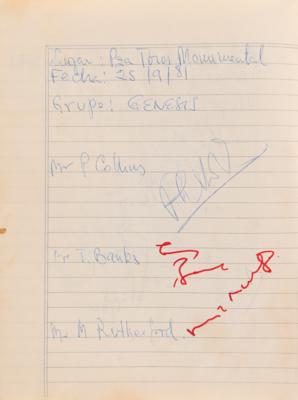 Lot #5081 Rock and Roll 1980s Autograph Book with Bob Dylan, The Clash, AC/DC, Ramones, and  (200+) More - Image 9