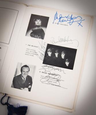 Lot #5077 Beatles Signed 1963 Royal Performance