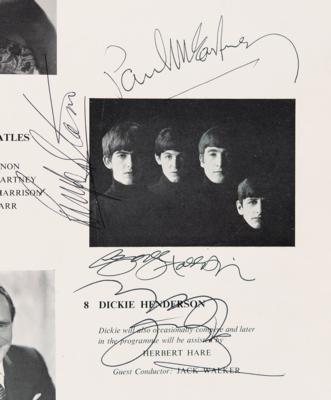 Lot #5077 Beatles Signed 1963 Royal Performance Program - Image 3