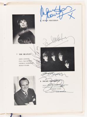 Lot #5077 Beatles Signed 1963 Royal Performance Program - Image 4