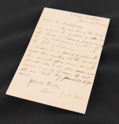 Lot #5063 Sun Yat-sen Autograph Letter Signed to