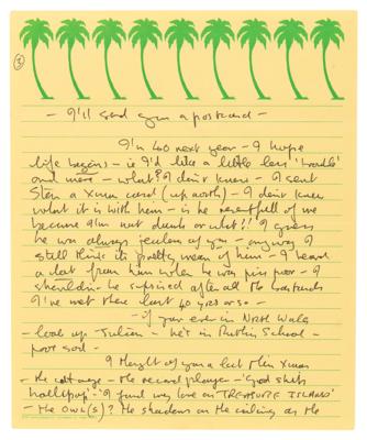 Lot #5078 John Lennon Lengthy Autograph Letter Signed with Original Sketches: “I'm 40 next year — I hope life begins” (January 1979) - Image 4