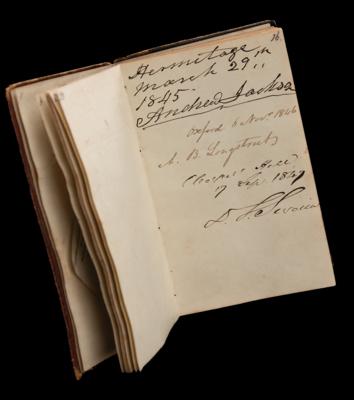 Lot #5014 Four Presidents from the 1840s: Multi-Signed Autograph Book with John Tyler, James K. Polk, Andrew Jackson, and Zachary Taylor - Image 1