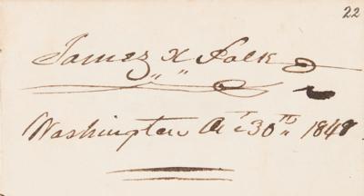 Lot #5014 Four Presidents from the 1840s: Multi-Signed Autograph Book with John Tyler, James K. Polk, Andrew Jackson, and Zachary Taylor - Image 5