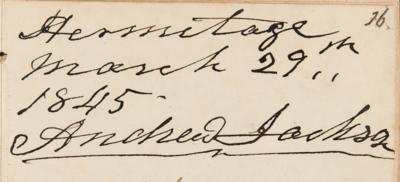 Lot #5014 Four Presidents from the 1840s: Multi-Signed Autograph Book with John Tyler, James K. Polk, Andrew Jackson, and Zachary Taylor - Image 7