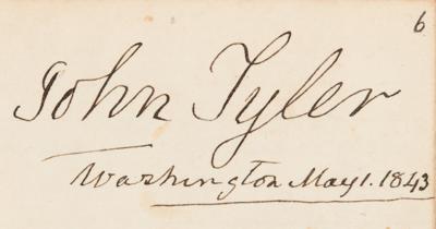 Lot #5014 Four Presidents from the 1840s: Multi-Signed Autograph Book with John Tyler, James K. Polk, Andrew Jackson, and Zachary Taylor - Image 8