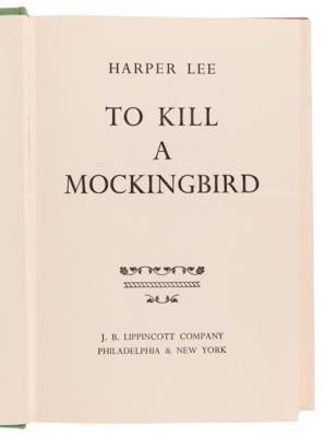 Lot #5086 Harper Lee: To Kill a Mockingbird (First Edition with Original Dust Jacket) - Image 2