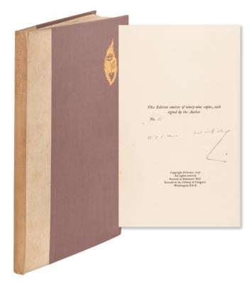 Lot #5057 Oscar Wilde Signed Book - The Ballad of