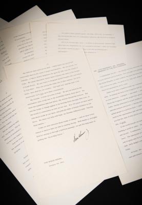 Lot #5035 John F. Kennedy Signed 1963 State of the Union Typed Manuscript - Image 1