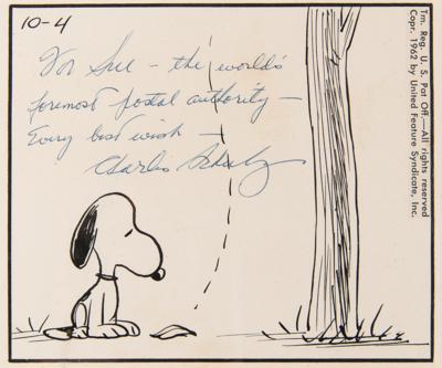 Lot #5084 Charles Schulz Signed Original Hand-Drawn Peanuts Daily Comic Strip (c. 1962), Featuring Snoopy: "See what you started?" - Image 5