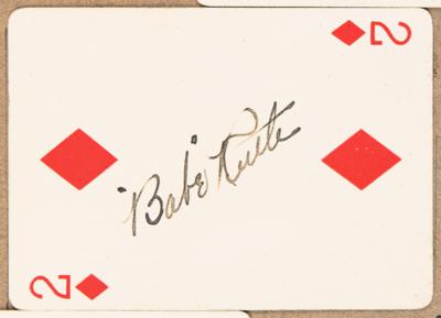 Lot #5097 Babe Ruth (4) Signed 'Jesse James Club' Playing Cards from 1927, Presented to the Owner of the Legendary Semi-Pro Baseball Club, the Doherty Silk Sox - Image 5