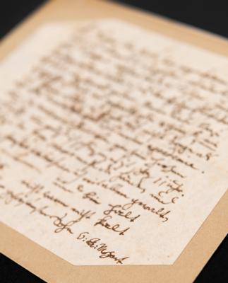 Lot #5069 Wolfgang Amadeus Mozart Autograph Letter