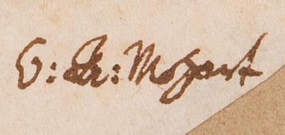 Lot #5069 Wolfgang Amadeus Mozart Autograph Letter Signed, Writing to His Father from Augsburg in October 1777 - "The music here is wholeheartedly bad" - Image 3