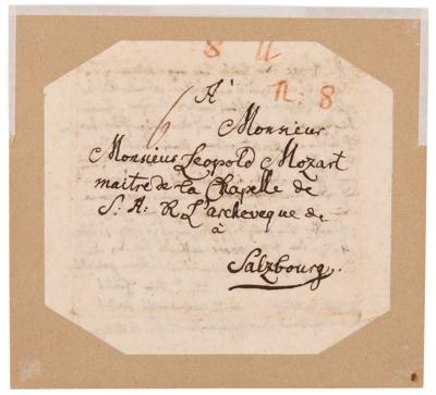 Lot #5069 Wolfgang Amadeus Mozart Autograph Letter Signed, Writing to His Father from Augsburg in October 1777 - "The music here is wholeheartedly bad" - Image 4