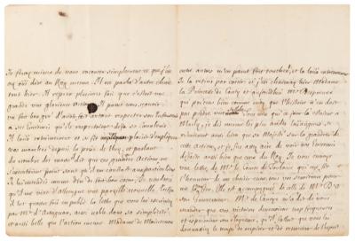 Lot #5061 Jean Racine Autograph Letter Signed on King Louis XIV and Victory at the Battle of Landen: "History should not lose a syllable of it" - Image 3