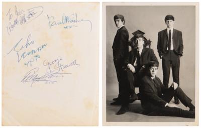 Lot #5075 Beatles Signed Photograph by Astrid