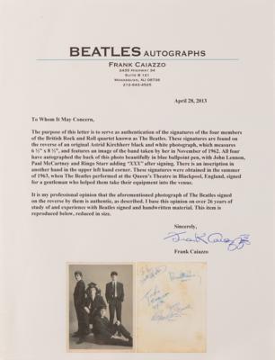 Lot #5075 Beatles Signed Photograph by Astrid Kircherr - Image 4