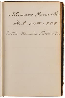 Lot #5024 American Presidents (7) Multi-Signed Autograph Book Dated from 1864 to 1909, Highlighted by the Rare Dual Signatures of Abraham and Mary Lincoln - Image 5