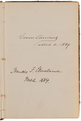 Lot #5024 American Presidents (7) Multi-Signed Autograph Book Dated from 1864 to 1909, Highlighted by the Rare Dual Signatures of Abraham and Mary Lincoln - Image 8