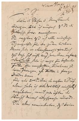 Lot #5072 Johannes Brahms Autograph Letter Signed