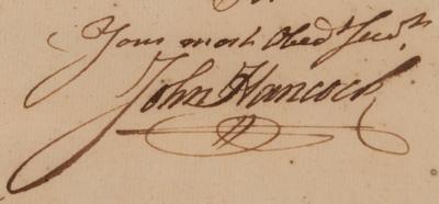 Lot #5004 John Hancock Revolutionary War-Dated Autograph Letter Signed as Governor of Massachusetts - Image 3