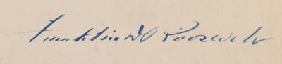 Lot #5031 Franklin D. Roosevelt Autograph Letter Signed on Polio Recovery: "The legs are greatly improved. I get around now with no brace on right knee" - Image 3