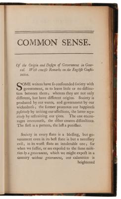 Lot #5001 Thomas Paine: 1776 Philadelphia Edition of Common Sense, Published by W. and T. Bradford - Image 4