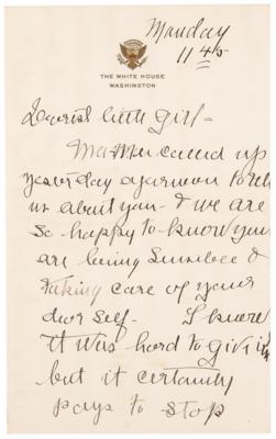 Lot #5030 Woodrow Wilson: Family Correspondence Archive with President Wilson's 1917 'War Message' Cue Cards, Letters by Woodrow Wilson, Edith Bolling Wilson, and Others - 125+ Pieces - Image 24