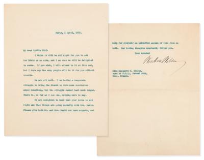 Lot #5030 Woodrow Wilson: Family Correspondence Archive with President Wilson's 1917 'War Message' Cue Cards, Letters by Woodrow Wilson, Edith Bolling Wilson, and Others - 125+ Pieces - Image 4