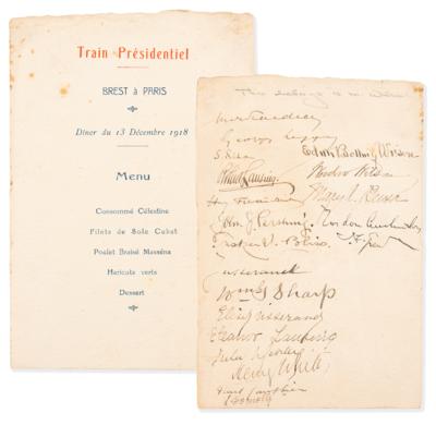 Lot #5030 Woodrow Wilson: Family Correspondence Archive with President Wilson's 1917 'War Message' Cue Cards, Letters by Woodrow Wilson, Edith Bolling Wilson, and Others - 125+ Pieces - Image 6