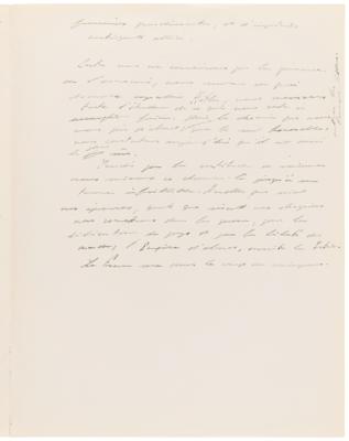 Lot #5067 Charles de Gaulle Handwritten Manuscript on Hitler and World War II: "The admirable British resolve, personified by the great Churchill, gave the world time to pull itself together...We know what Hitler remains capable of" - Image 3