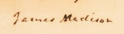 Lot #5 James Madison Autograph Letter Signed on US Constitution, Declining to Opine on "Numerous Amendments" - Image 3