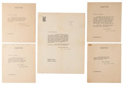 Lot #590 James Branch Cabell (5) Typed Letters Signed - Image 1