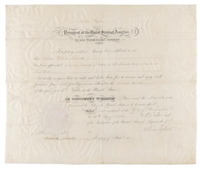 Lot #138 John Tyler Document Signed as President - Image 1