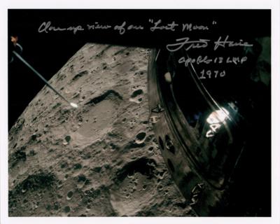 Lot #454 Fred Haise Signed Photograph - Image 1