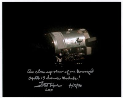 Lot #455 Fred Haise Signed Photograph - Image 1