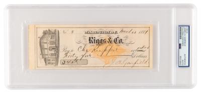 Lot #16 James A. Garfield Elusive Signed Check as President - Image 1