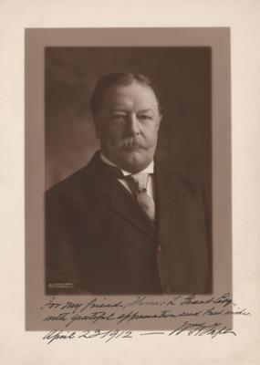 Lot #114 William H. Taft Signed Photograph as President by Harris & Ewing - Image 1