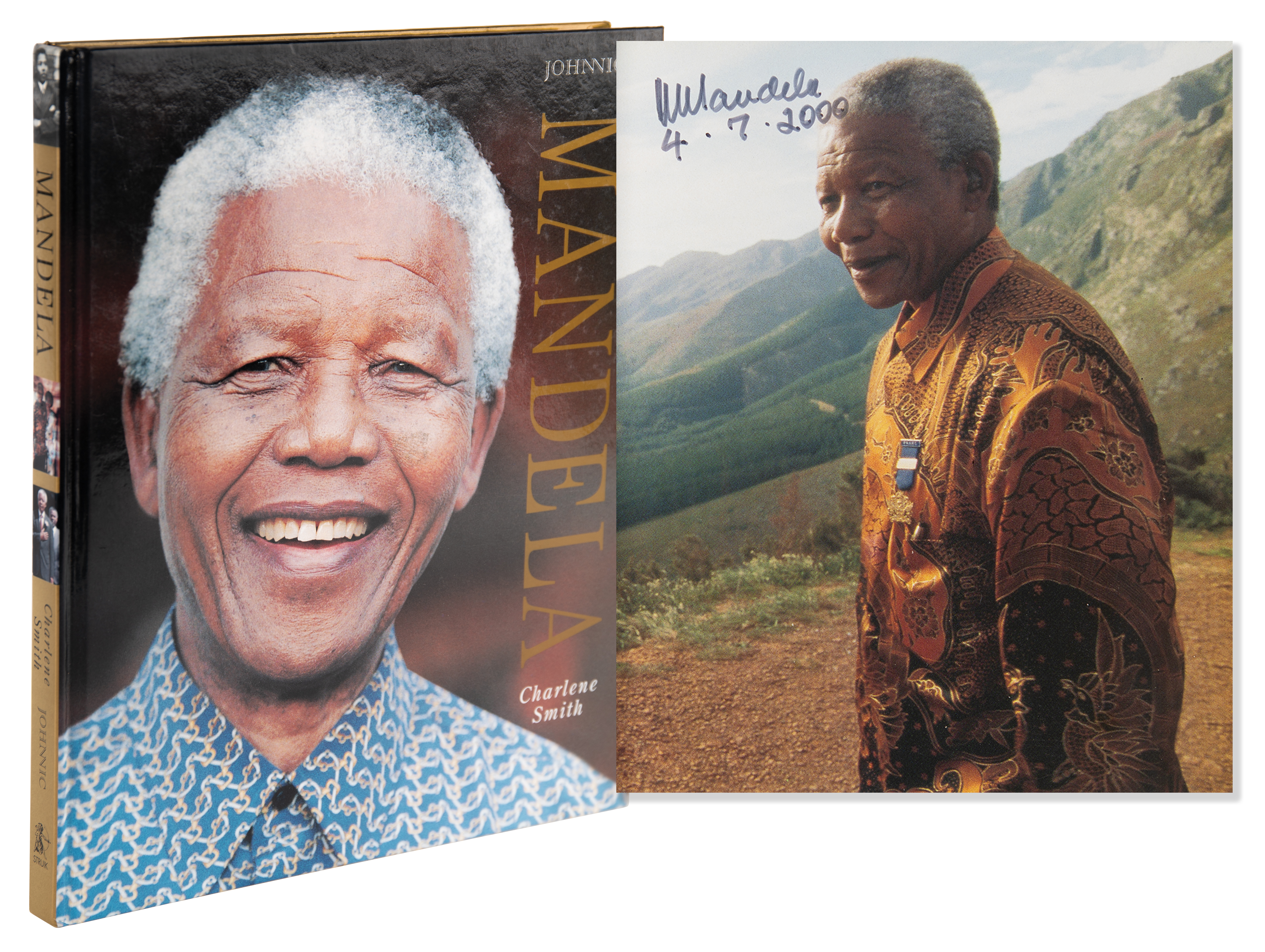 Lot #296 Nelson Mandela Signed Book - Mandela