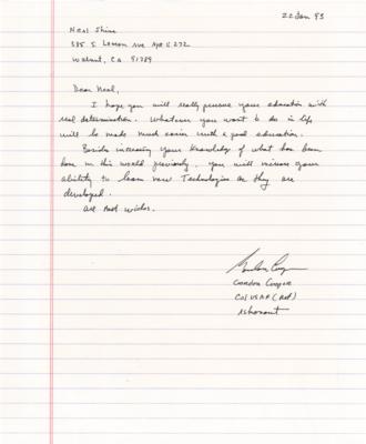 Lot #439 Gordon Cooper Autograph Letter Signed - Image 1