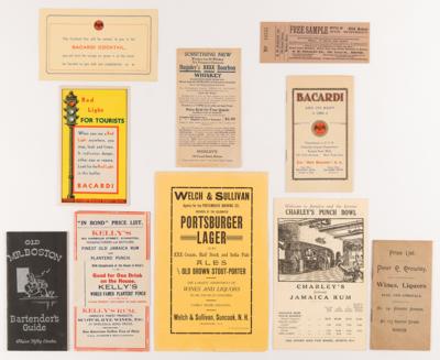 Lot #294 Liquor and Bartending Ephemera (c. 1930s-40s) - Image 1