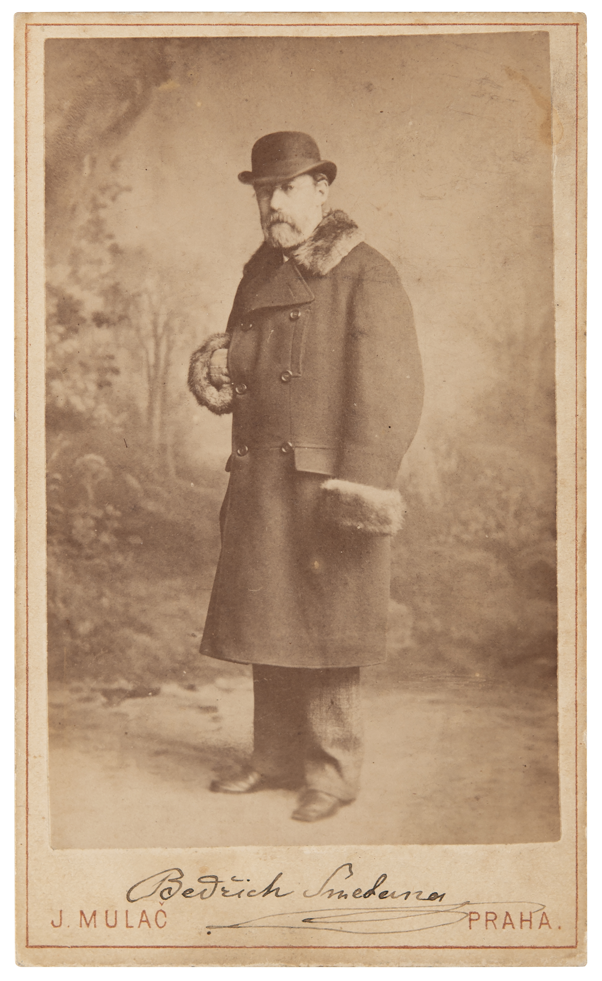 Lot #633 Bedrich Smetana Signed Carte-de-Visite Photograph - Image 1